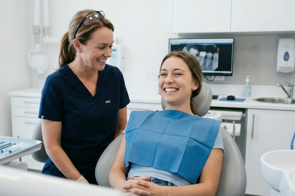 alivio dolor extraccion dental Vienna Virginia sonrisa paciente McLeod