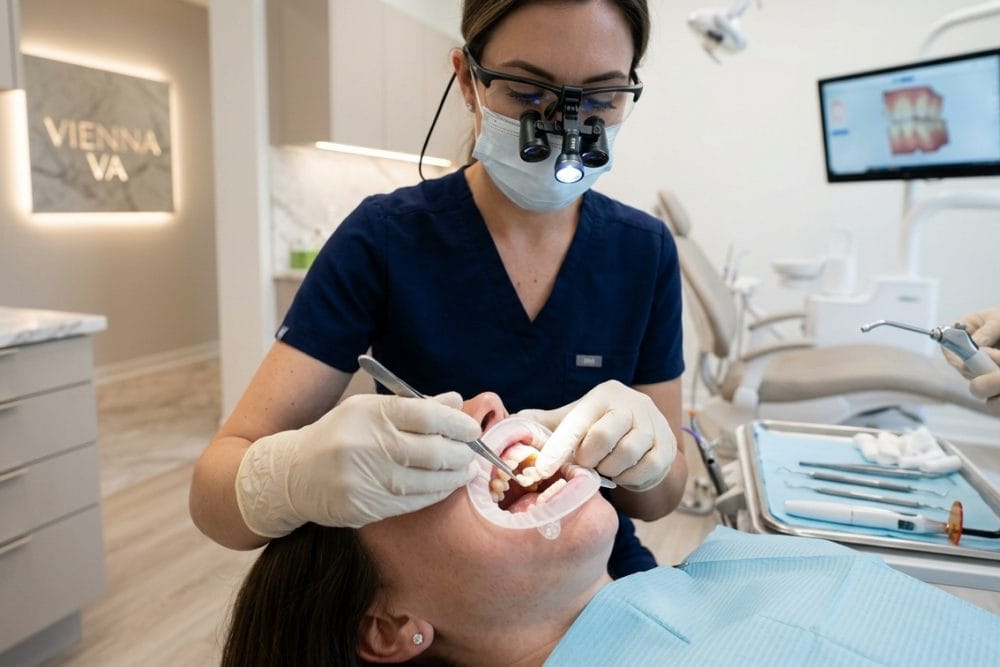 inlays onlays Vienna Virginia restauracion dental porcelana McLeod Dental