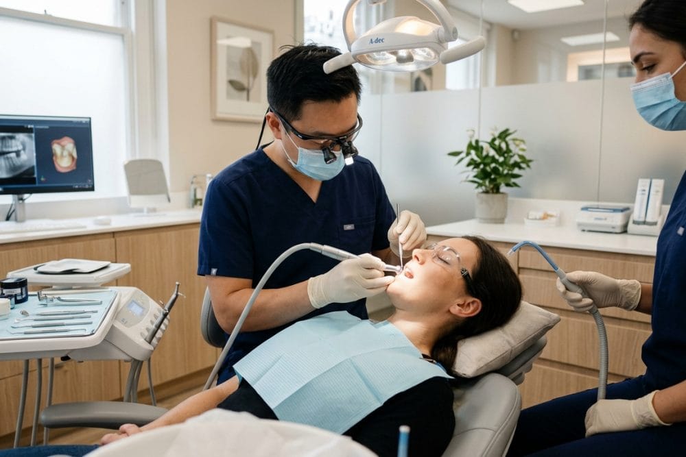 resultados coronas dentales Vienna Virginia antes despues sonrisa McLeod Dental