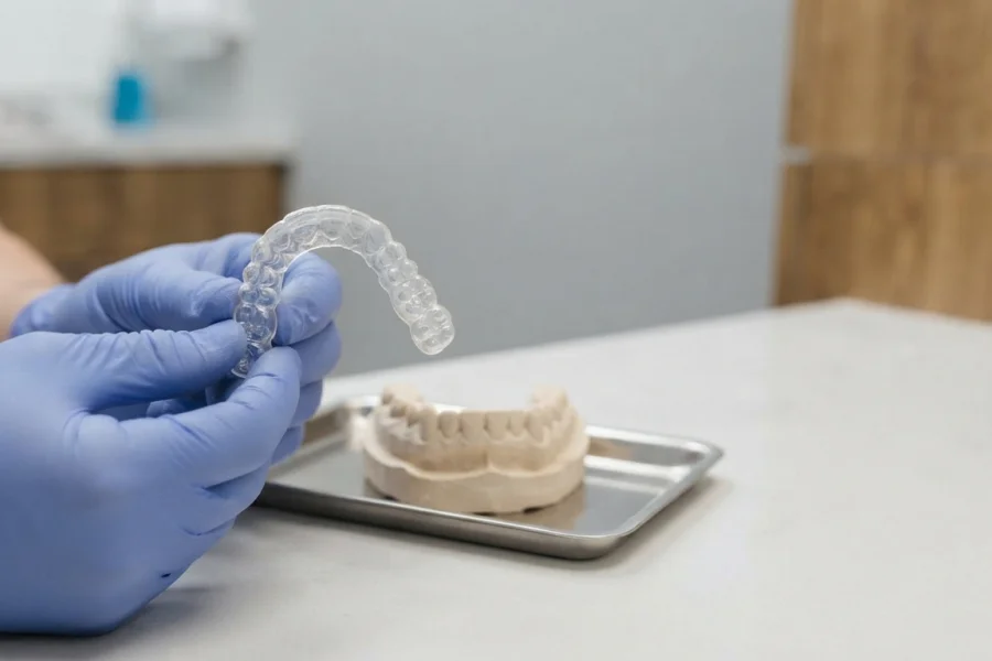 Protector bucal personalizado para proteger los dientes del bruxismo